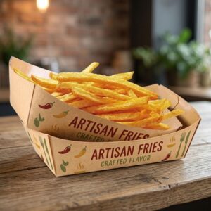 custom kraft food trays