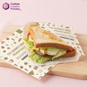 custom sandwich wrapping paper